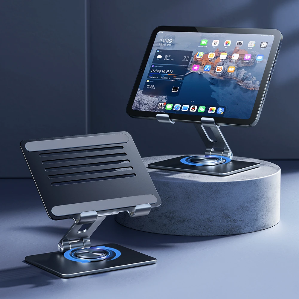 Aluminium Cooling Adjustable Foldable Tablet & Phone Stand For iPhone And iPad