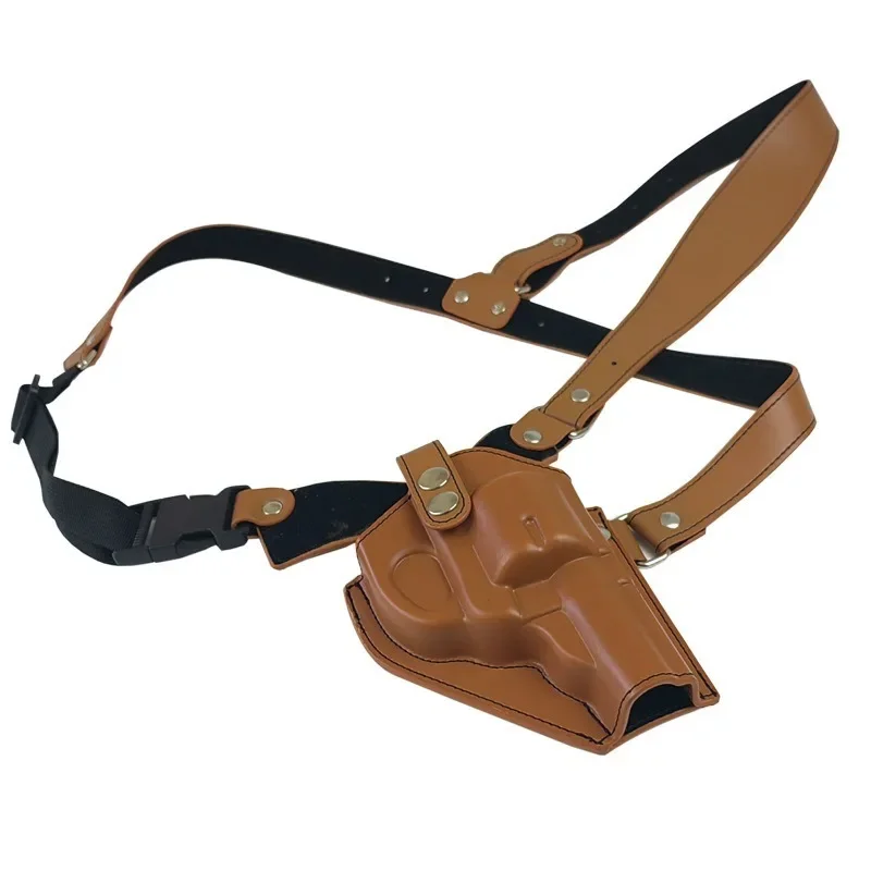 Tactical Single Shoulder Pistol Bag, pequeno Moon Holster, Ao ar livre, Revólver, Pendurado no peito, Western Cowboy, Novo, 10mm, ZP-5