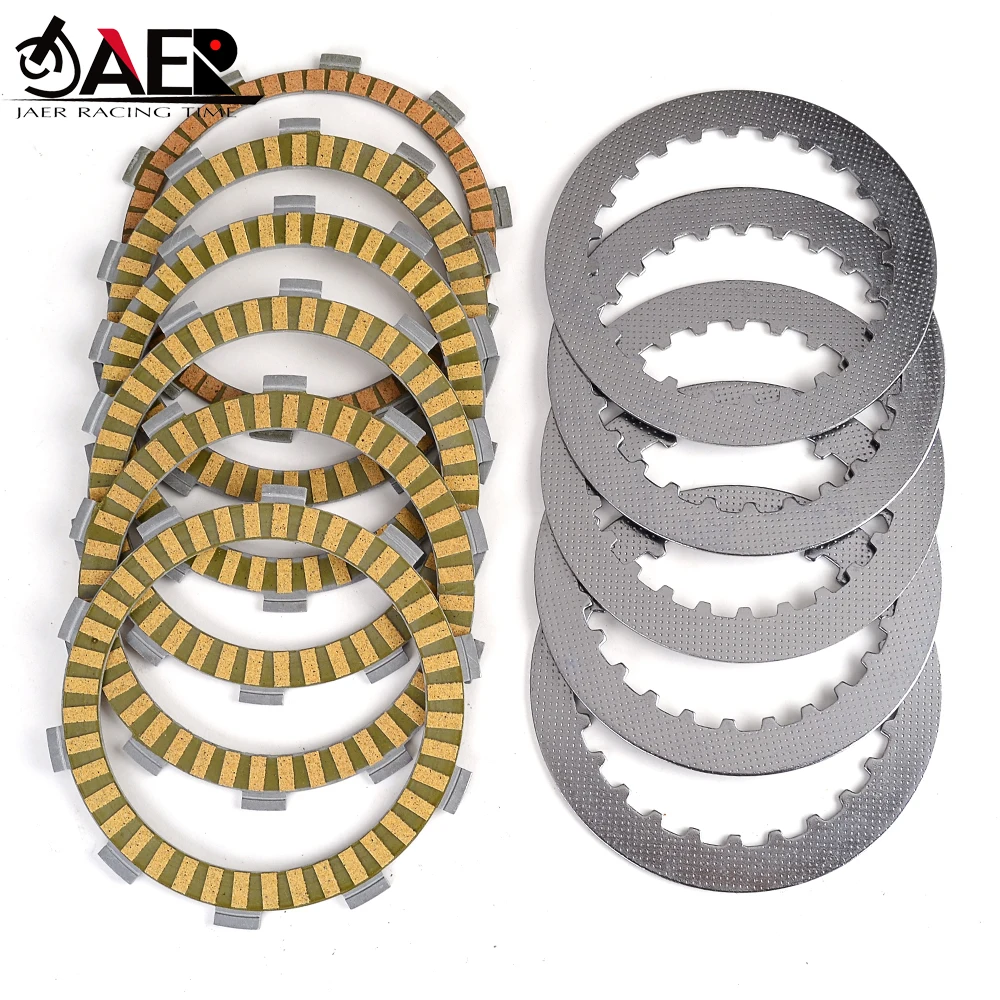 Clutch Friction Disc Plates for Honda Steed 400 NV400 CJ CK CS CV NT400 Bros 400 NC25 VT500 ED EF VRX400T NC33 NV400 Shadow