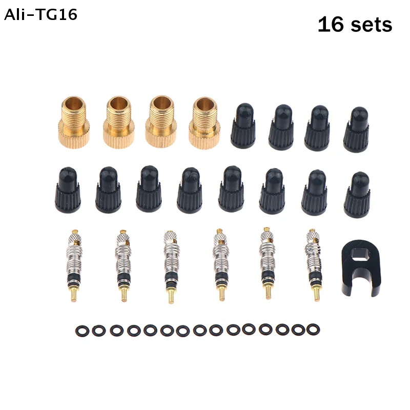 

【TG16】12/6/2 шт. 2026 Комплект латунных вентилей Presta для MTB и шоссейных велосипедов, запасные части для камер, высококачественный сервисный инструмент (опционально)