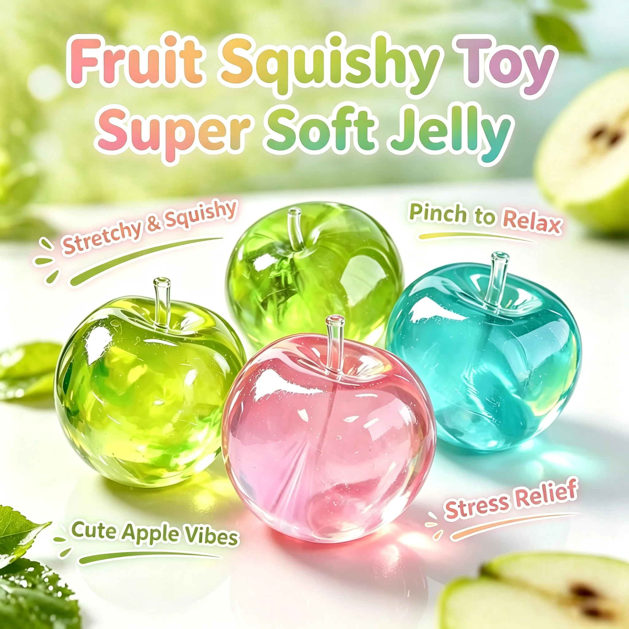 Soft Stretchy Fruit Squeeze Toy AntiStress Gadget Decompressing Pinch Toy For Workers Study Work Break Relaxing