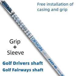 Golf Drivers Shaft, AD HD Series, Flex 5/6, R / SR / S Graphite Fw Shaft, Free Assembly Sleeve and Grip , Club Shftas