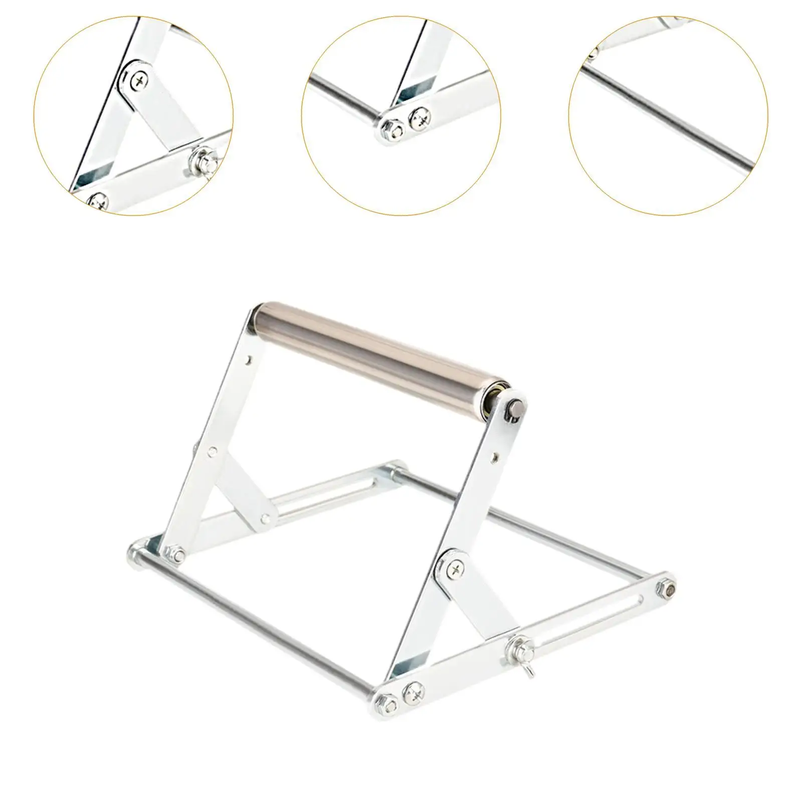 Cutting Machine Work Stand, Workshop Equipment Stand, Foldable, Metal,