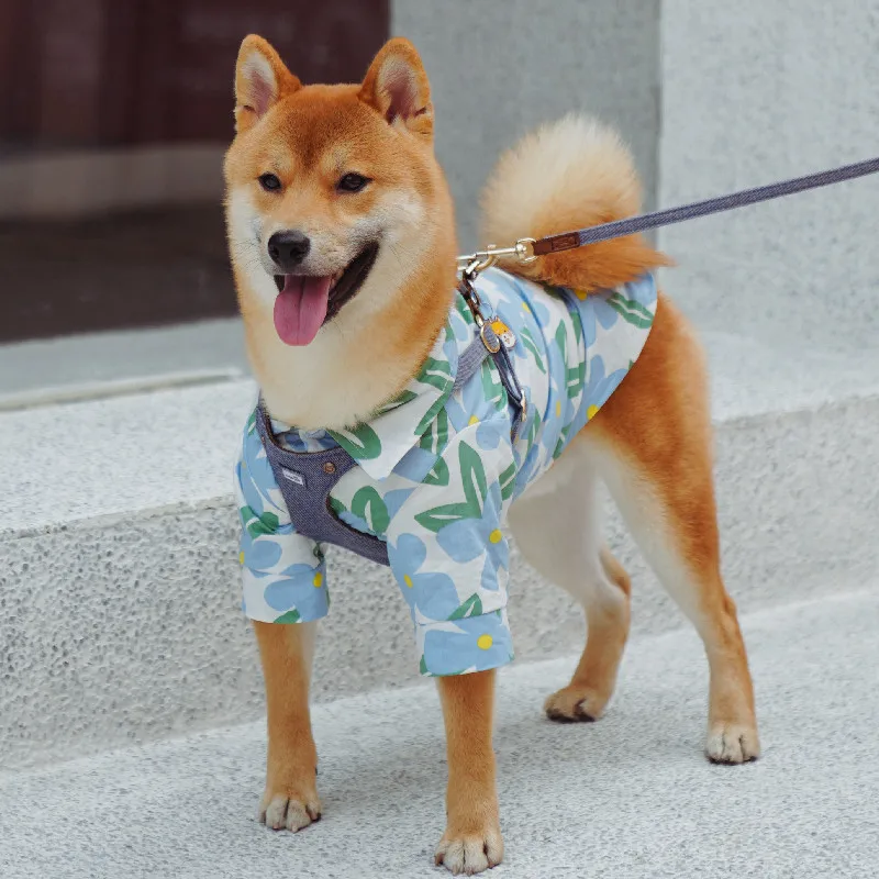 Summer Dog Shirt Big Dog Clothes Large Pet Clothing Outfits Schnauzer Corgi Shiba Inu Husky Labrador Golden Retriever Costumes