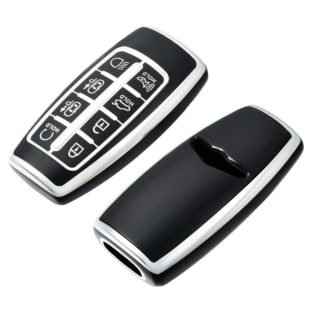 

8 Buttons TPU Car Key Cover Case Shell Fob Holder For Hyundai Genesis G80 GV70 GV80 2019 2020 2021 2022 Key Protector Accessorie