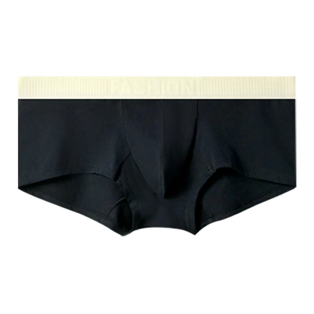 For Daily Wear Breathable Trunks Everyday Use Men Sexy Trunk Boxers 95 Cotton 5 Spandex Color Matching Pattern