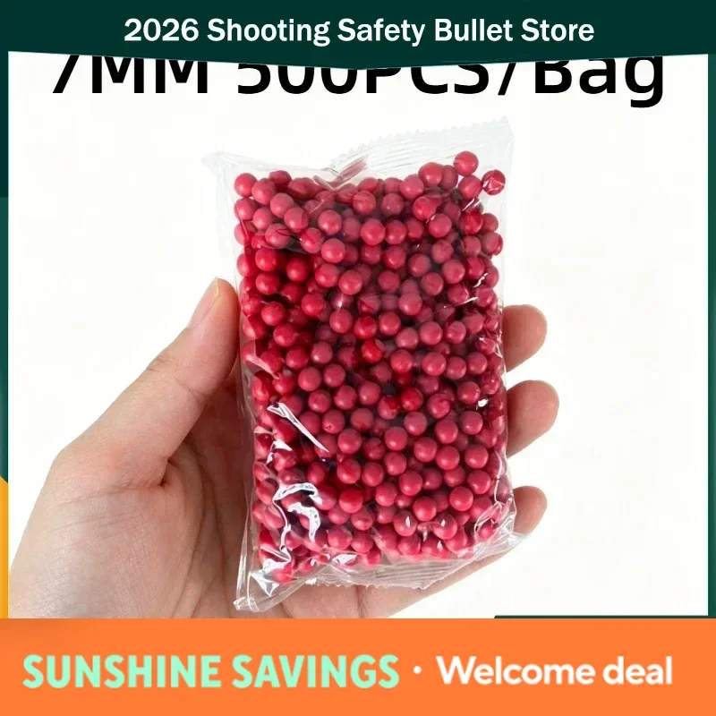 

2027 500Pcs/Bag 7MM Red Soft Gel Balls Flexible Toy Refill For Outdoor Activities 1Bag/3Bag/5Bag New
