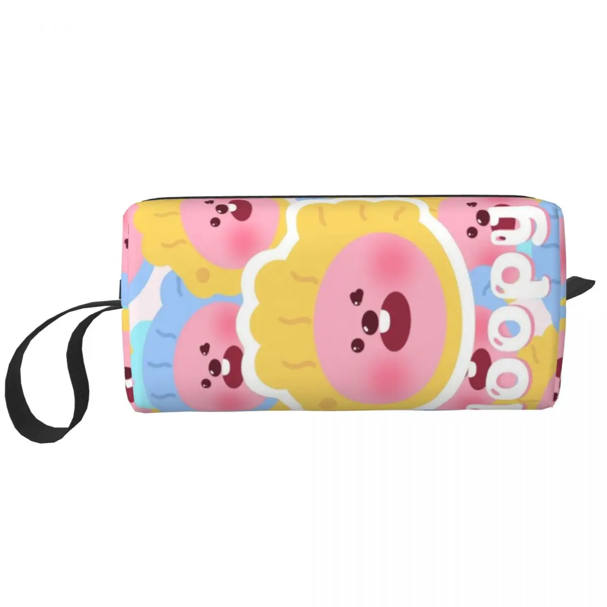 Kawaii Loopy Cartoon Beaver Large Makeup Bag Waterproof Pouch Travel Cosmetic Bags Cute Portable Toiletry Bag for Unisex