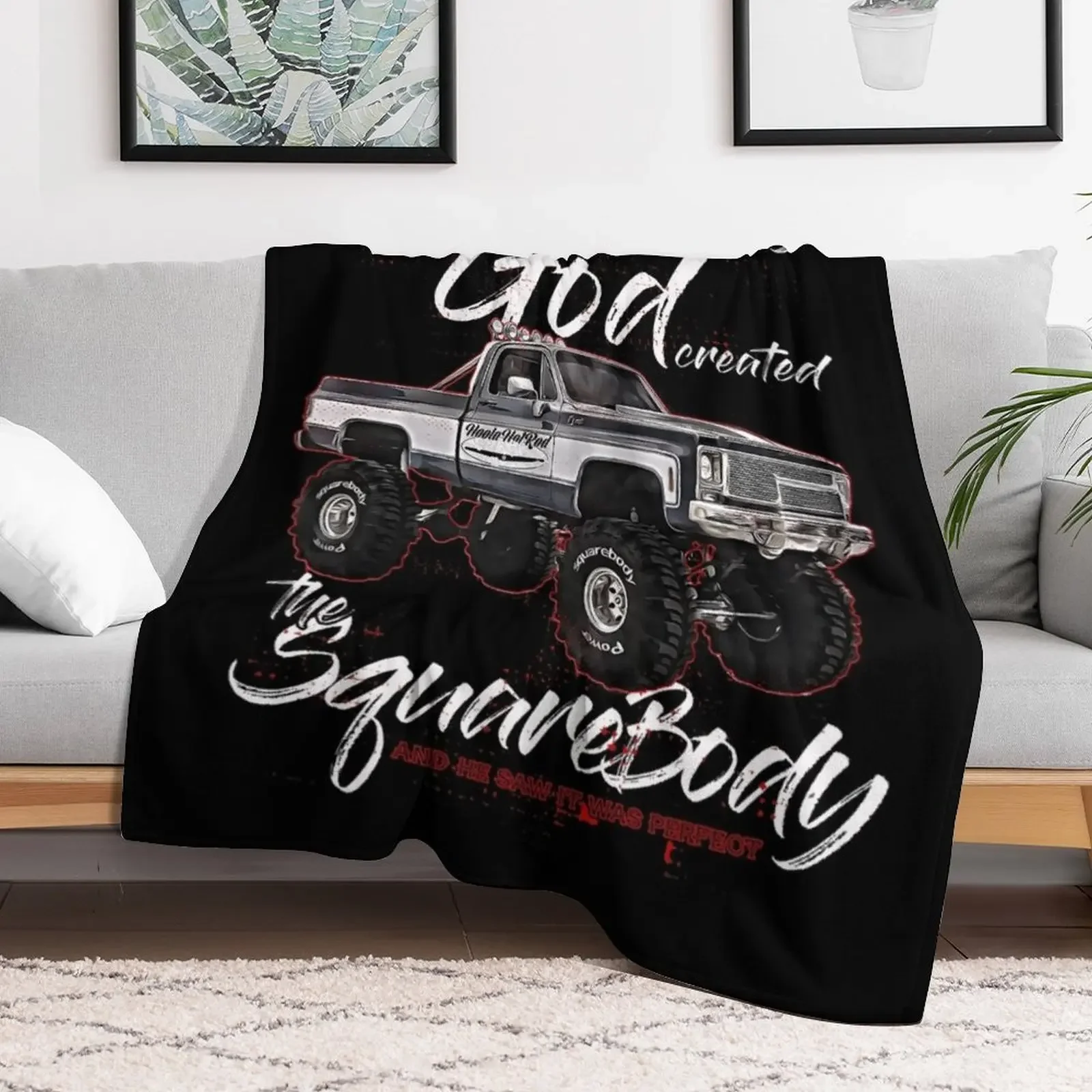 8th God,Jimmy,Squarebody Truck,Suburban,Blazer,Silverado,K5 Throw Blanket Weighted Cute Custom Blankets