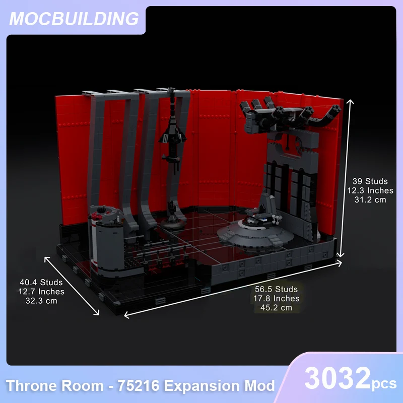 Throne Room 75216 Expansion Model MOC Building Blocks DIY Assemble Bricks Space UCS Architecture Display Xmas Toys Gifts 3032PCS