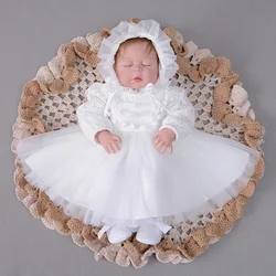 0-24M Ivor7 Birthday Baby Girls Dress Full Sleeve Baby Girl Baptism Costume Autmun Baby Girl Clothes 6 8 12 18 24 Months 184044