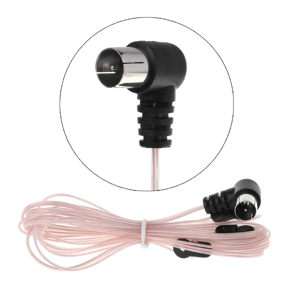 

Electronics Indoor Use HD Aerial 75 OFM F Connector Male Type T Antennas Dipole Antenna FM Radio Antenna FM Radio Wire Cable