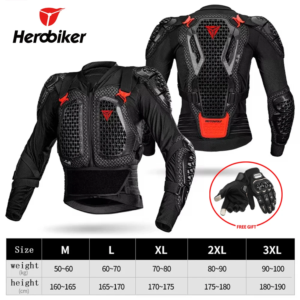

Motorcycle Armor Men's Off-road Racing Protective Armor Armor Pants Anti Fall Anti-collision Breathable Riding Jacket Armor