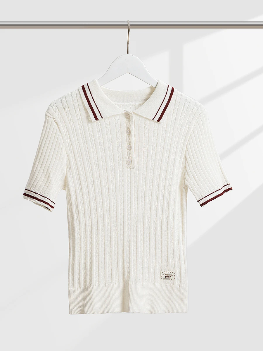 الصلبة الملتوية متماسكة تي شيرتات قصيرة الاكمام المرأة أزرار ترتيب الأسرة طوق سليم تي شيرت الصيف بسيط عادية موضة تي شيرت بلايز #3