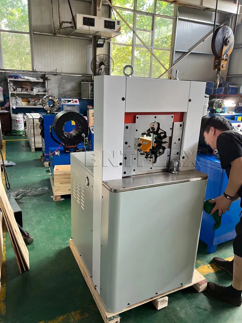 Automatic Manual Hose Crimping Machines New Rubber Engine Motor Pump Gear Bearing Factory Construction Manufacturing Plant Use