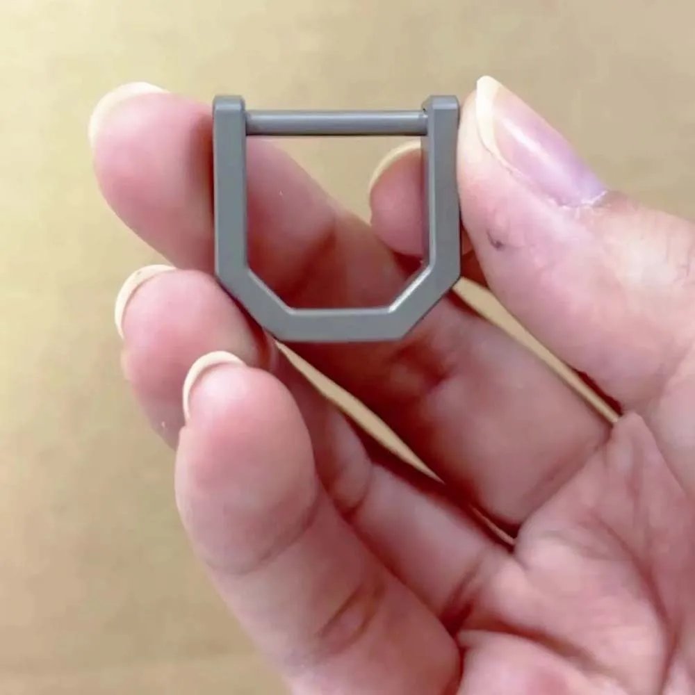 

Polyester Titanium Alloy Key Chain Adorable Keychain Accessories D-shaped Key Ring Anti-lost Multifunctional Mini Buckle Women