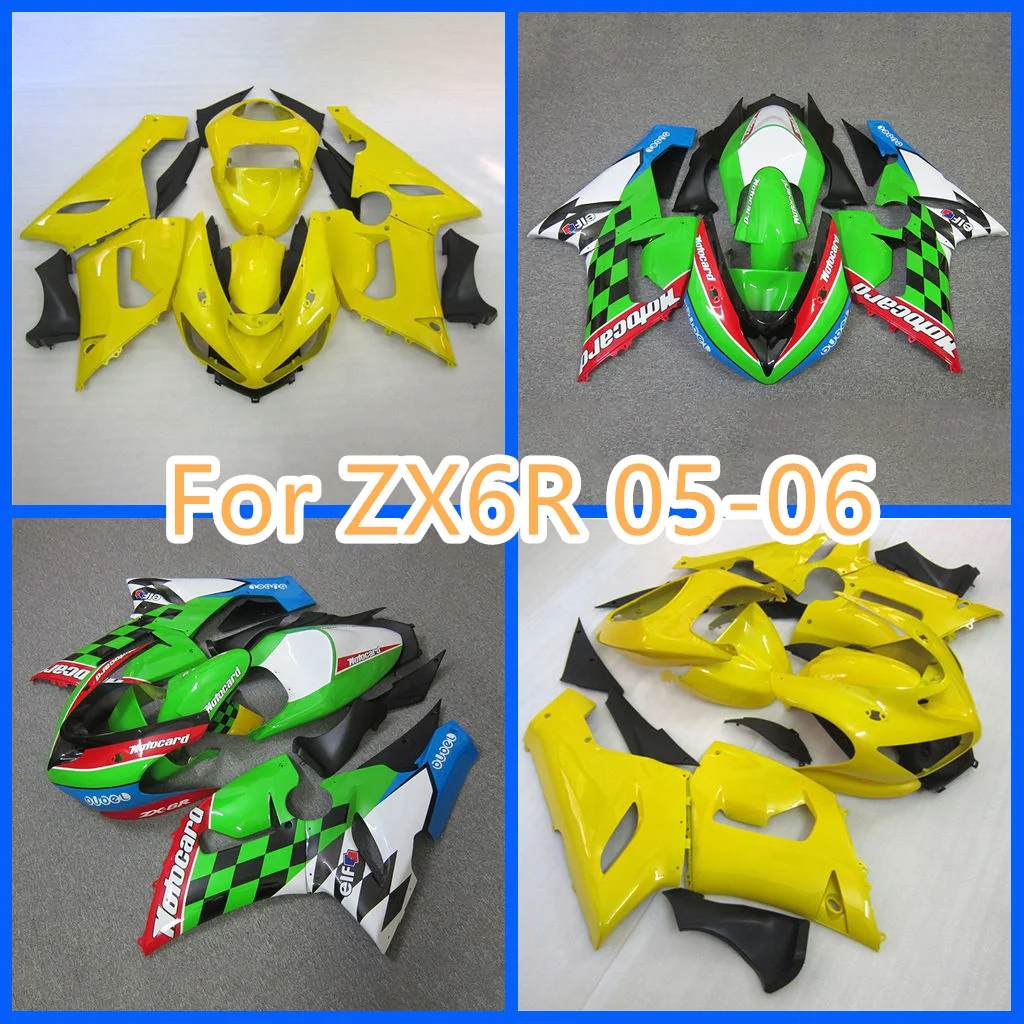 Road Racing Fairing Kit for Ninja ZX 6R 2005 2006 ZX-6R 06 05 ZX6R Body Repair Aftermarket Parts 100% Fit