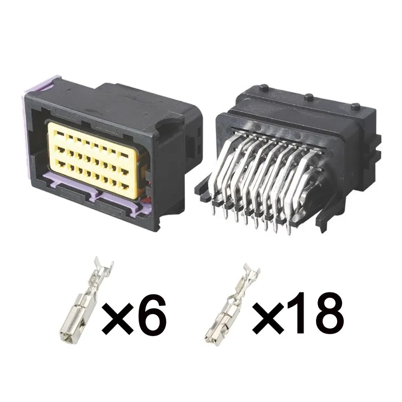 2 sets FCI 24 pin ECU wiring housing car connector plug 211 PC249S0005 211PC249S0005