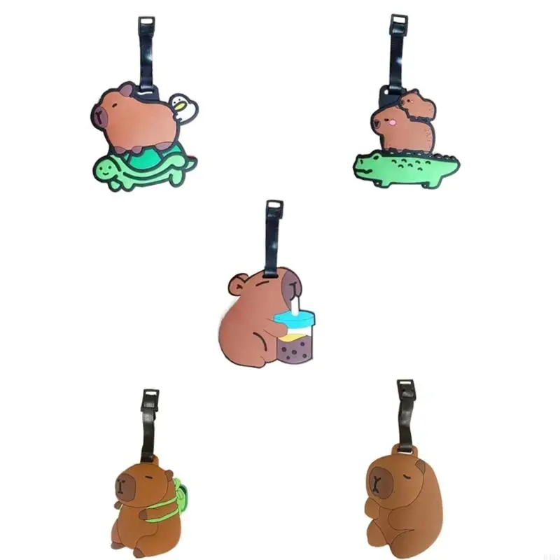 

Capybara Charm Soft PVC Bag Pendant Luggage Lapel Animal Lover Gift