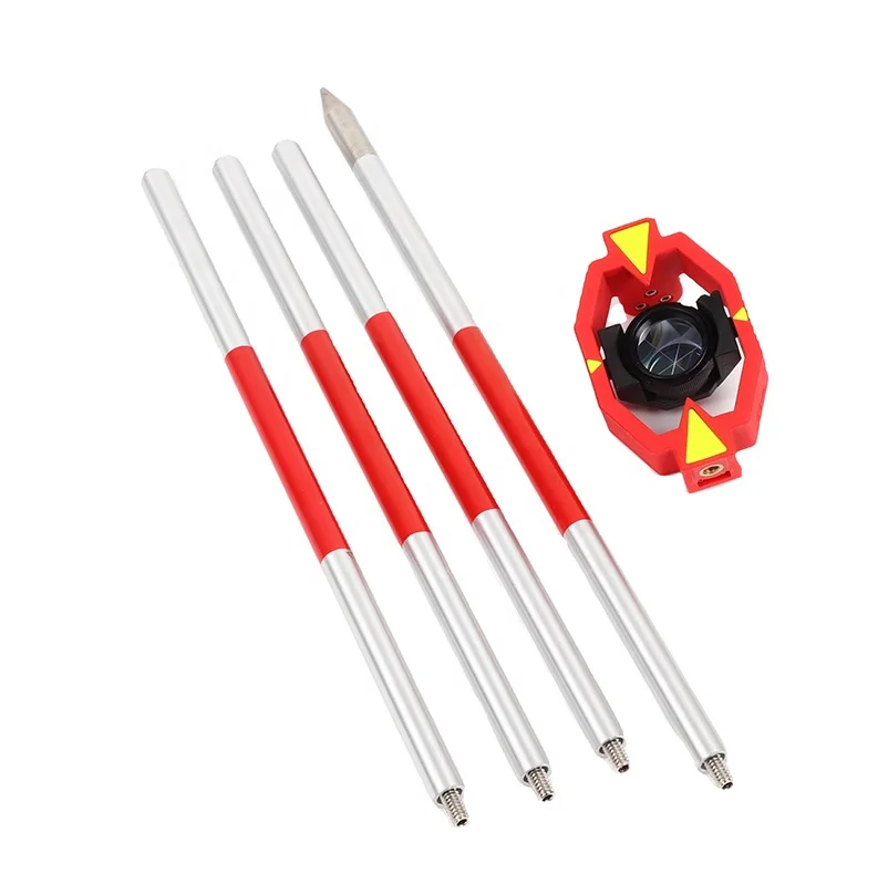 

Hot Sale GMP111 Mini Prism Set With Holder Pole Rod Prism Offset 17.5mm 25.4mm For Total Station Optical Surveying Instrument