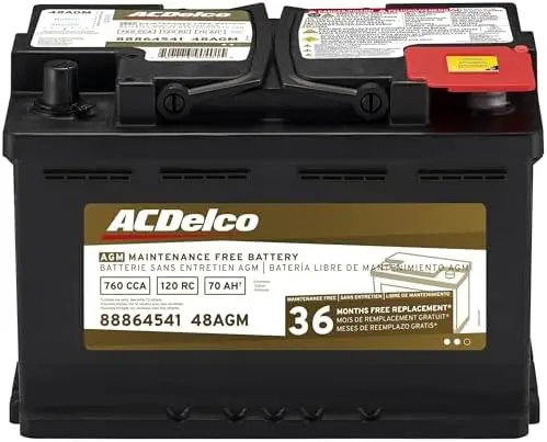 Gold 48AGM (88864541) 36 Month Warranty AGM BCI Group 48 Battery