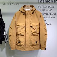 2025 Autumn Workwear Mountaineering Jacket Men's Versatile Trendy Fashion Handsome Outdoor Windproof Multi-Pocket Hooded Jacket