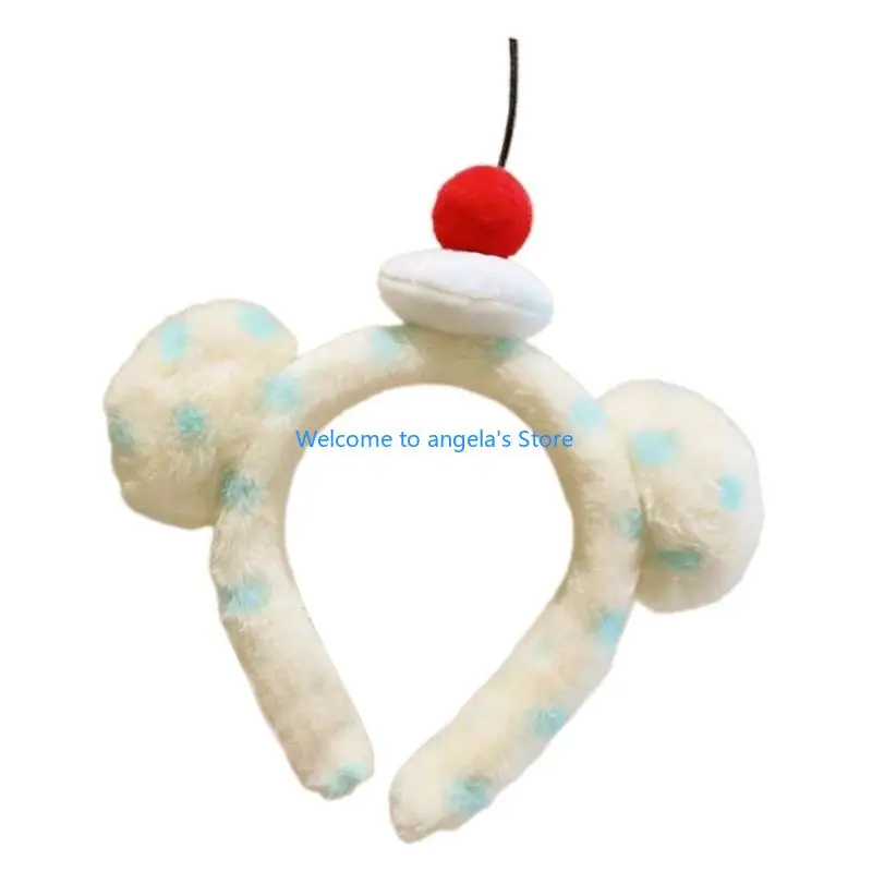 X4YC Diadema con Orejas Oso Peluche Suave, Postizos Dibujos Animados, Accesorios para Cabello Ideales para
