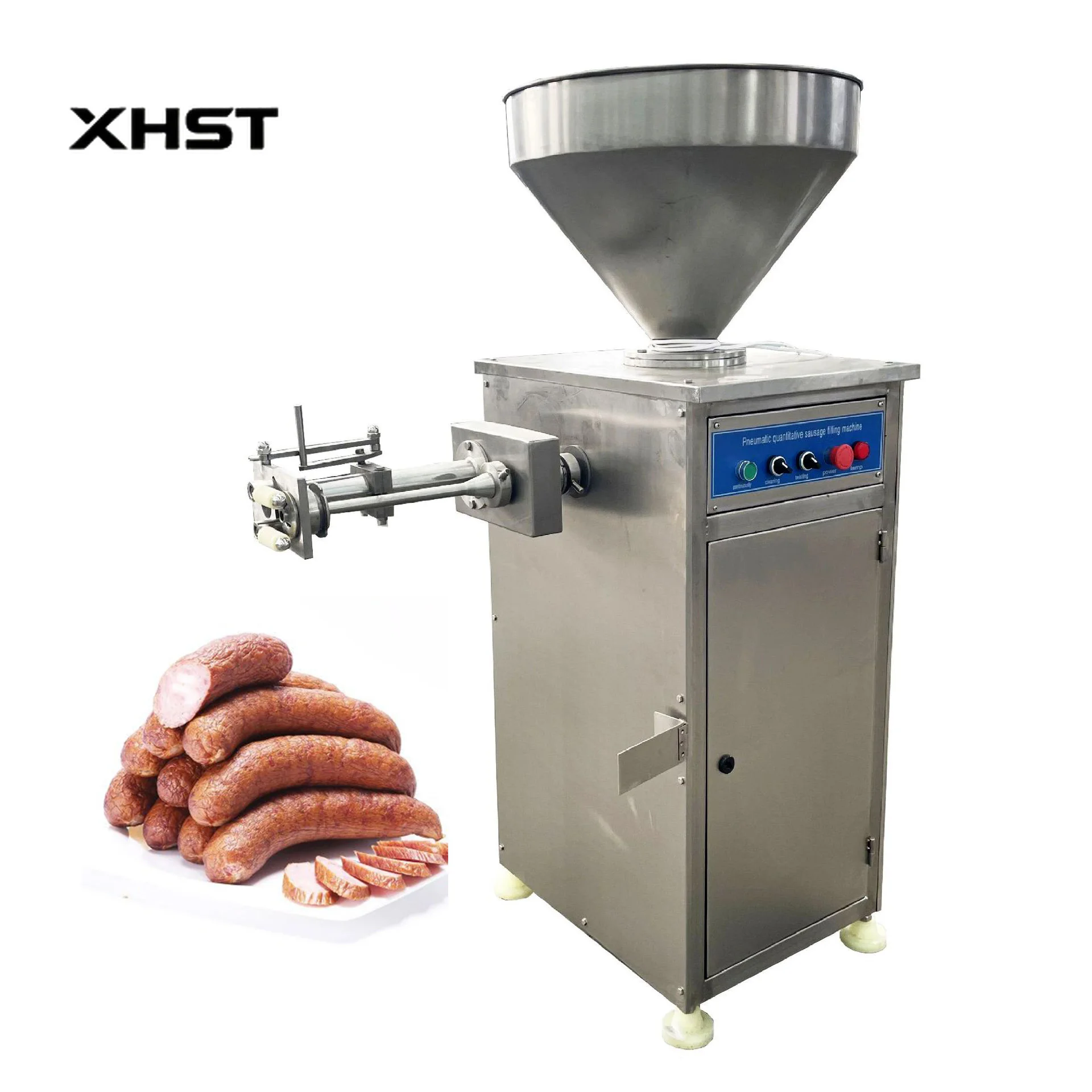 Hydraulic Pneumatic Sausage Enema Machine Sausage Maker Twister Making Machine Pork Chicken Vacuum Sausage Stuffer