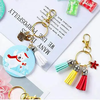 60個優質金色旋轉扣掛繩鉤,附鑰匙圈,鑰匙圈夾鉤,龍蝦扣,適用於鑰匙鏈夾 10 最佳銷售 鑰匙環 - №5