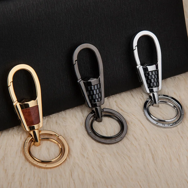 Luxury Car Keychain High Grade Keychains Men Women for Key Ring Holder Bag Pendant Best Gift for Father's Day Carbon Fiber