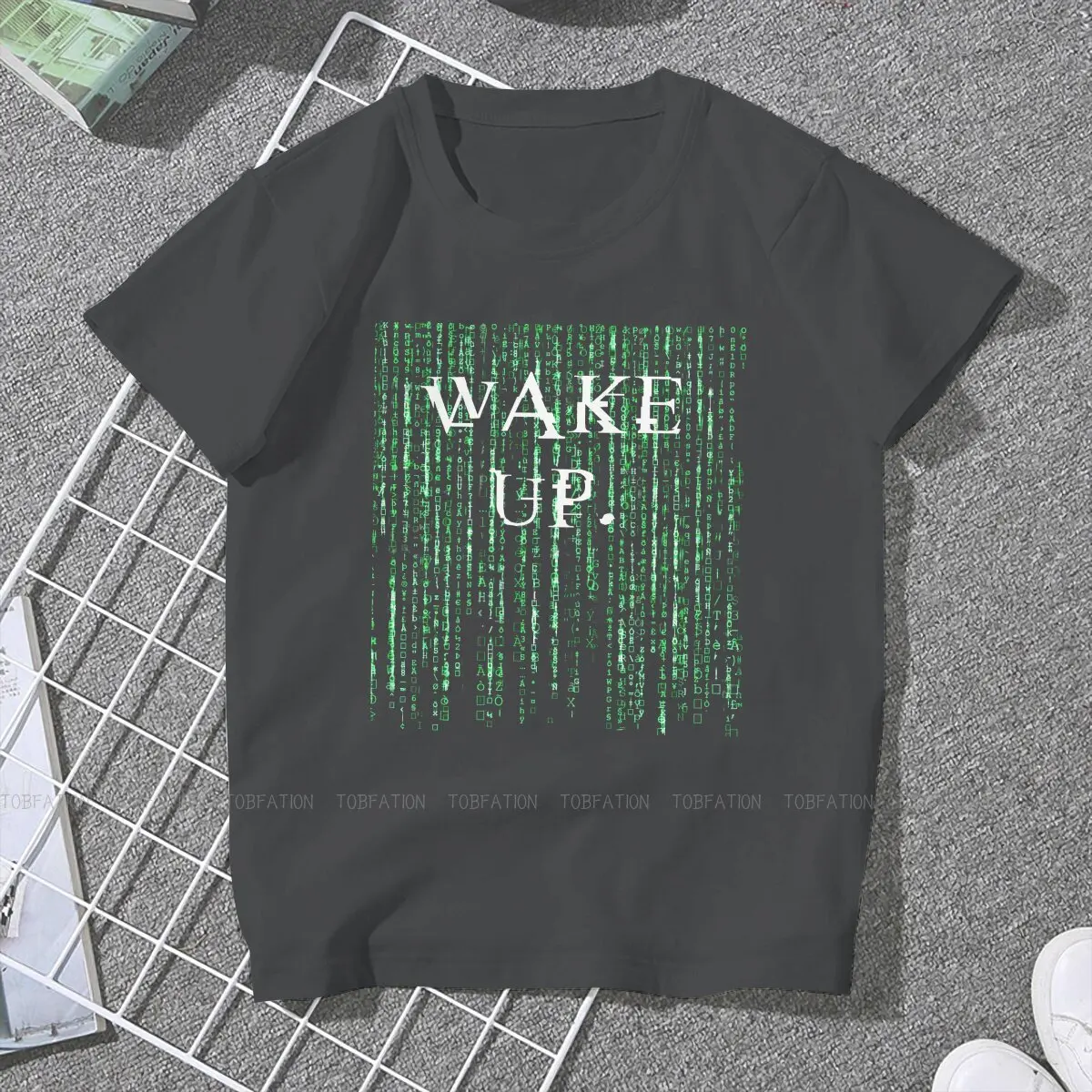 The Matrix Neo Girls T Shirt Wake Up Female Tops Graphic Kawaii Tees Ladies 5XL Cotton Tshirt