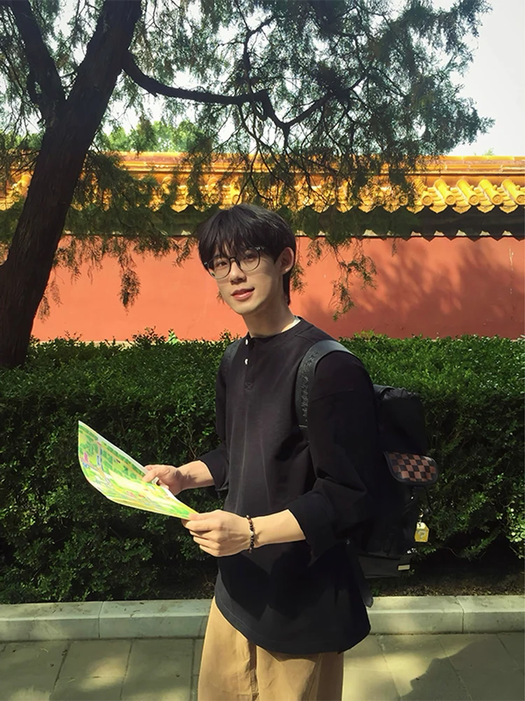 

Мужская футболка Cleanfit Bla Henry с воротником Long Sve, осенняя крутая внутренняя одежда High Sensation Base irt, американский тяжелый вес