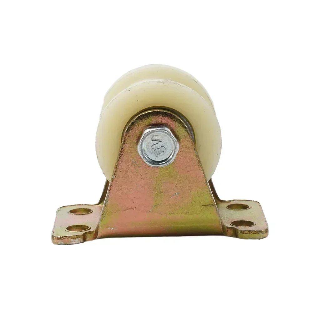 Puleggia per binario a rulli scanalata in nylon da 1 pz V / U V in nylon con supporto 30 mm 45 #   Rulli resistenti scanalati per porta Tacco scorrevole