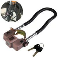 Cerradura de horquilla delantera antirrobo de seguridad para motocicleta de aleación de aluminio Falante, cerradura fija para motocicleta con amortiguador frontal para hombre, 2 colores