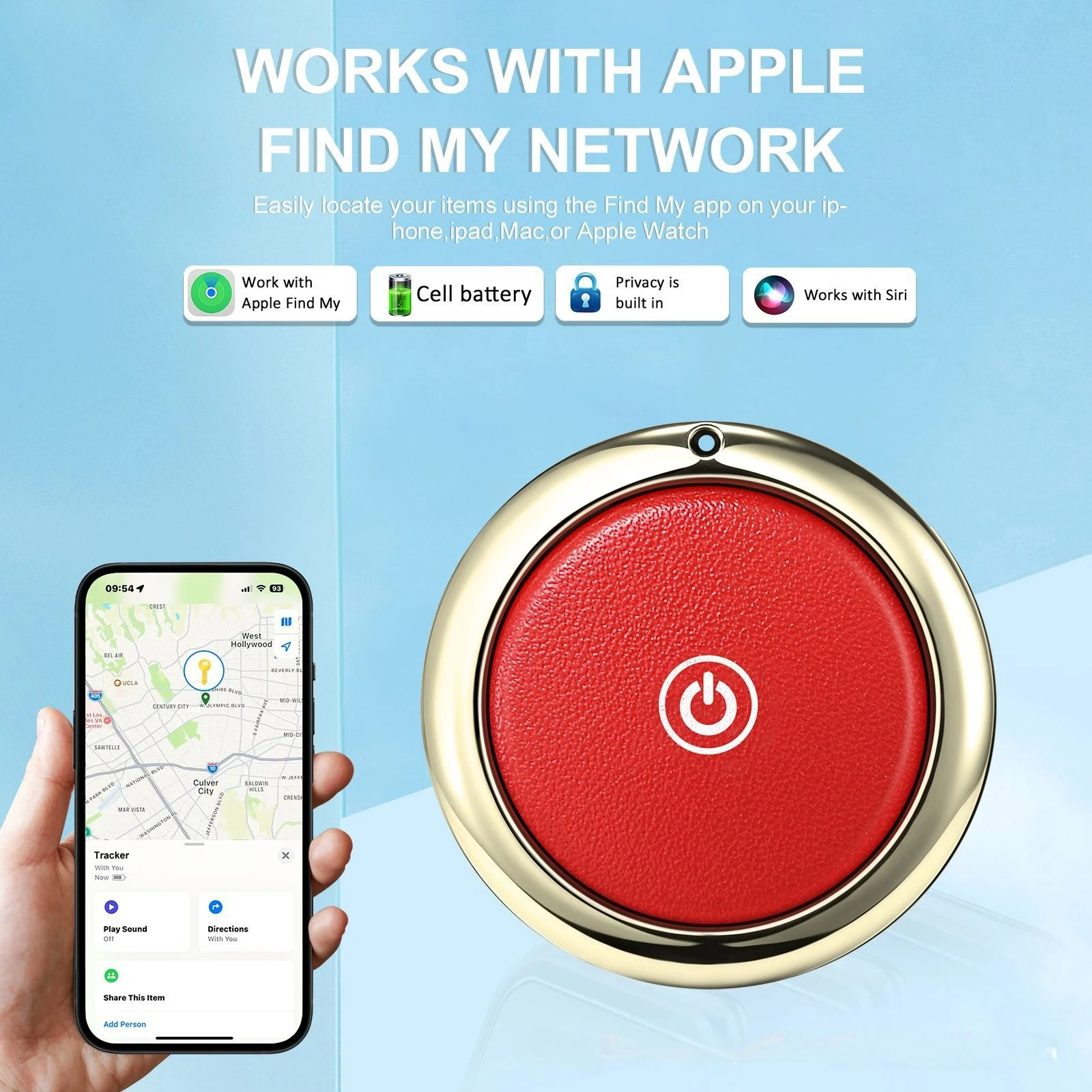 CD Replace Airtag Leather Anti Loss Device For IOS FindMy Global Locator Smart Tag Keychain Wallet Backpack Anti Loss Device