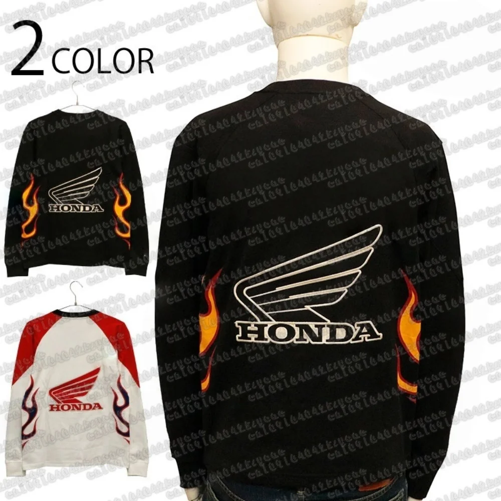 

Honda Fashion Trendy New Off-Road Motorcycle Riding T-Shirt Breathable Long Sleeved Honda Riding T-shirt Tops For Men And Women