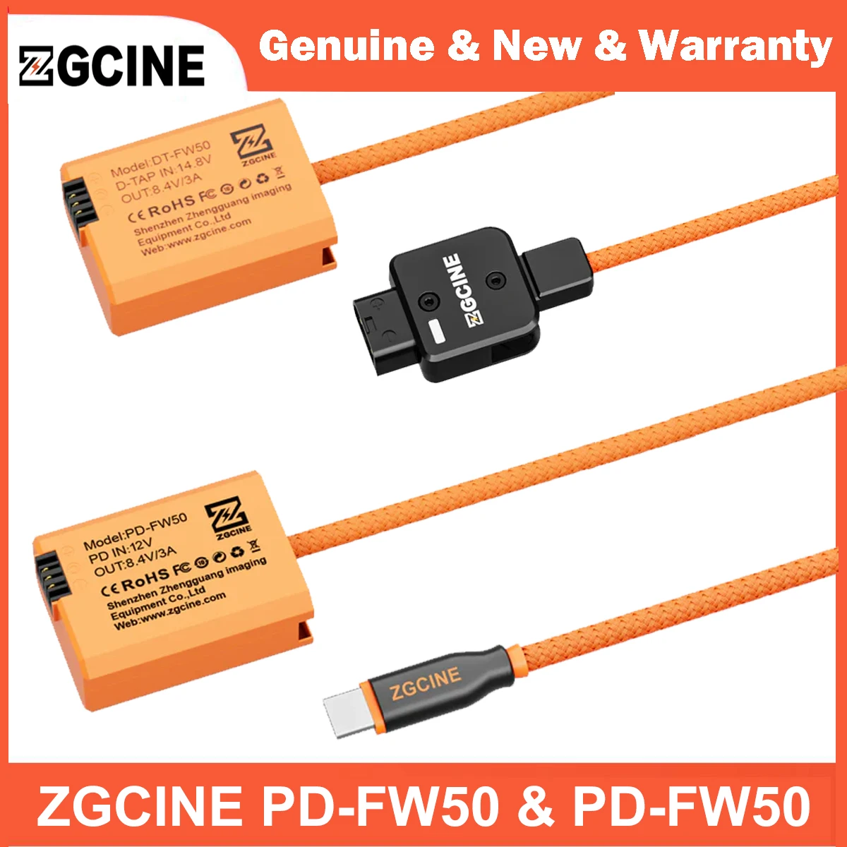 

ZGCINE DTap к NP-FW50 и USB-C PD к NP-FW50 Фиктивный аккумуляторный кабель для Sony A7III A6000 A6400 A7II A7RIII A7S A5000 NEX-5T RX1RIII