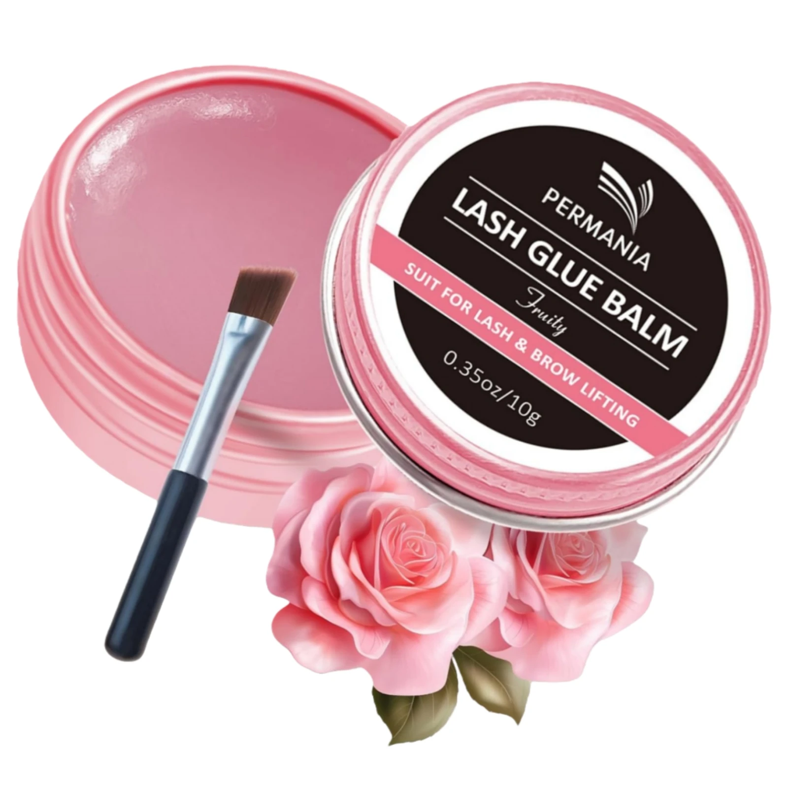 PERMANIA Lash Lift Glue Lash Lift Glue Balm Rosa Perfume Secagem Rápida Bálsamo Adesivo para Perming de Cílios e Laminação de Sobrancelhas