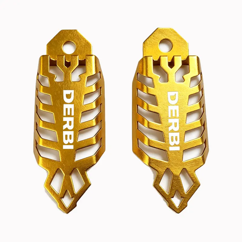 Motorcycle for DERBI Logo EBE EBS D50B0 VARIANT SPORT R GPR Carbon Fiber Modified Anti Scratch Shock Absorber Decorative Cover