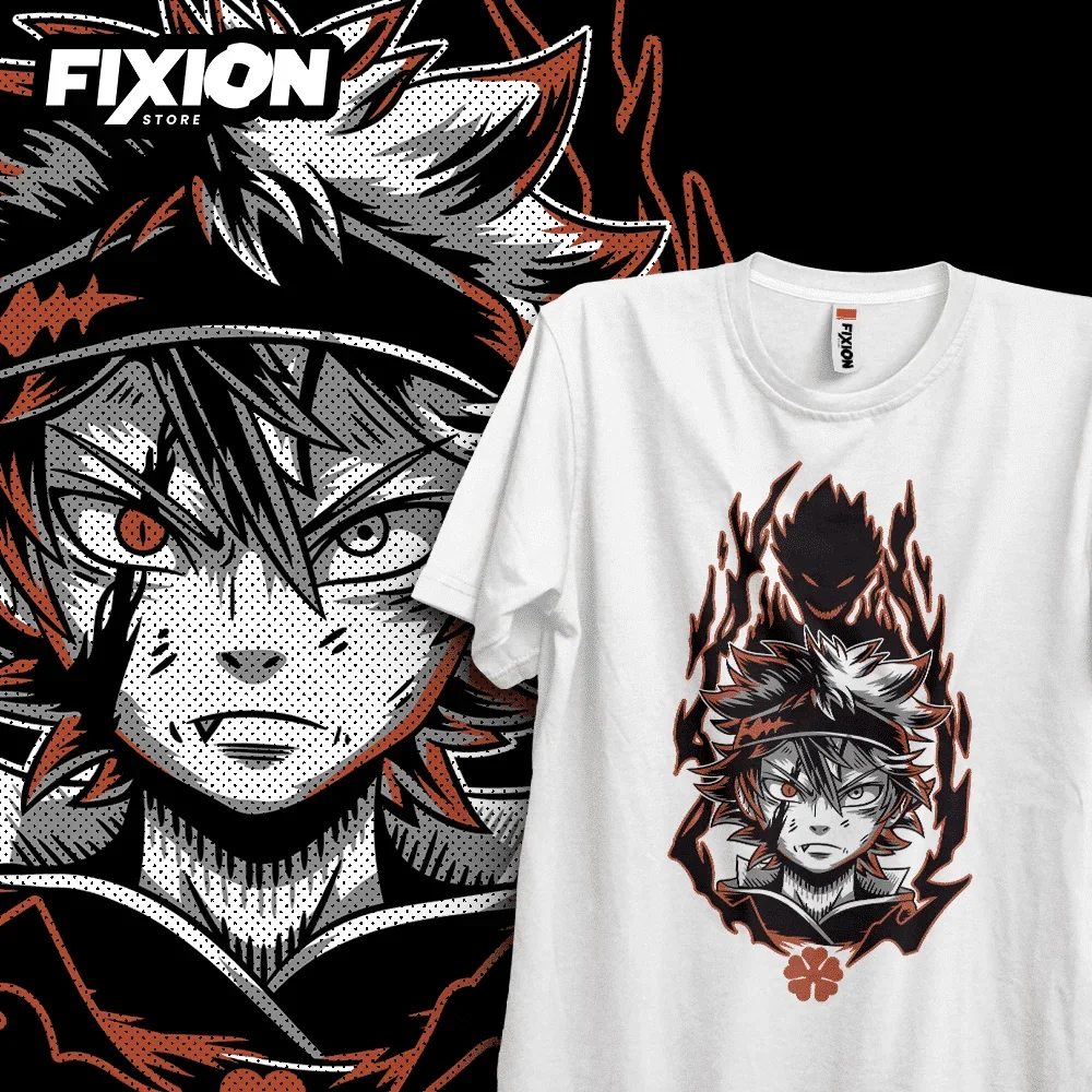 

Футболка Black Clover LAnime в стиле манга, подарок для любителей аниме, хлопок всех размеров