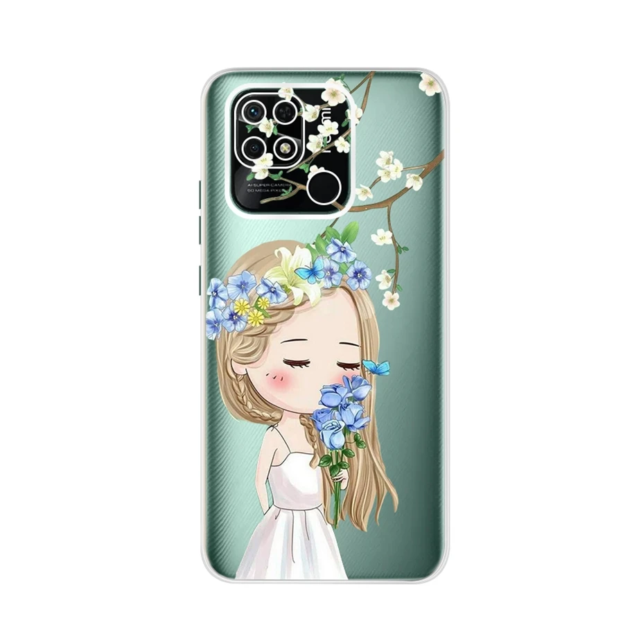Redmi 10C Case New Fashion Cute Cartoon Cover Soft Silicone Case For Xiaomi Redmi 10C 10 C Redmi10C TPU Fundas Shockproof Bumper