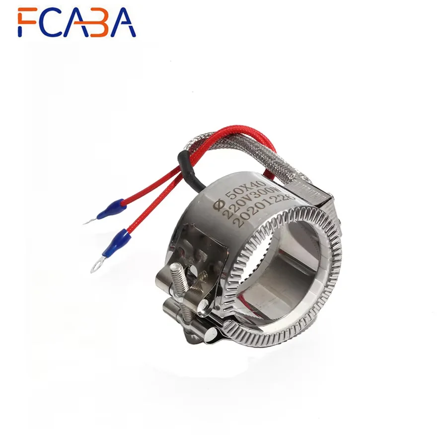 FCABA 50mm Inner Diameter 30~50 Height Ceramic Band Heater 110V/220V/380V 200W/250W/280W/320W/350W Heating Element