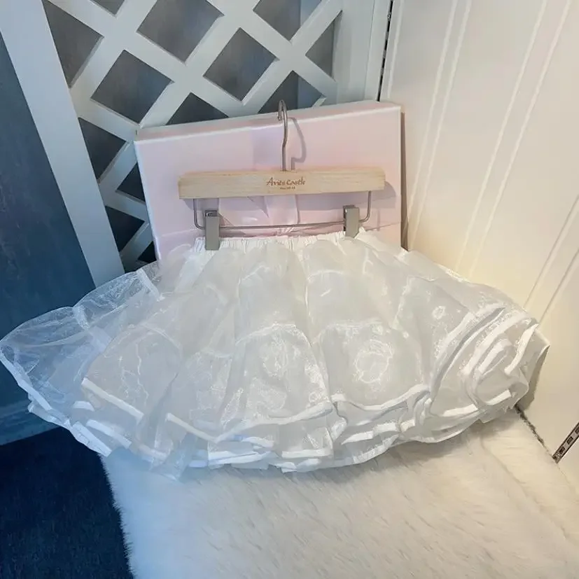 

Новая летняя детская полуюбка, модная пышная юбка из пряжи для девочек, детская одежда, сетчатая регулируемая юбка с поддержкой A3870