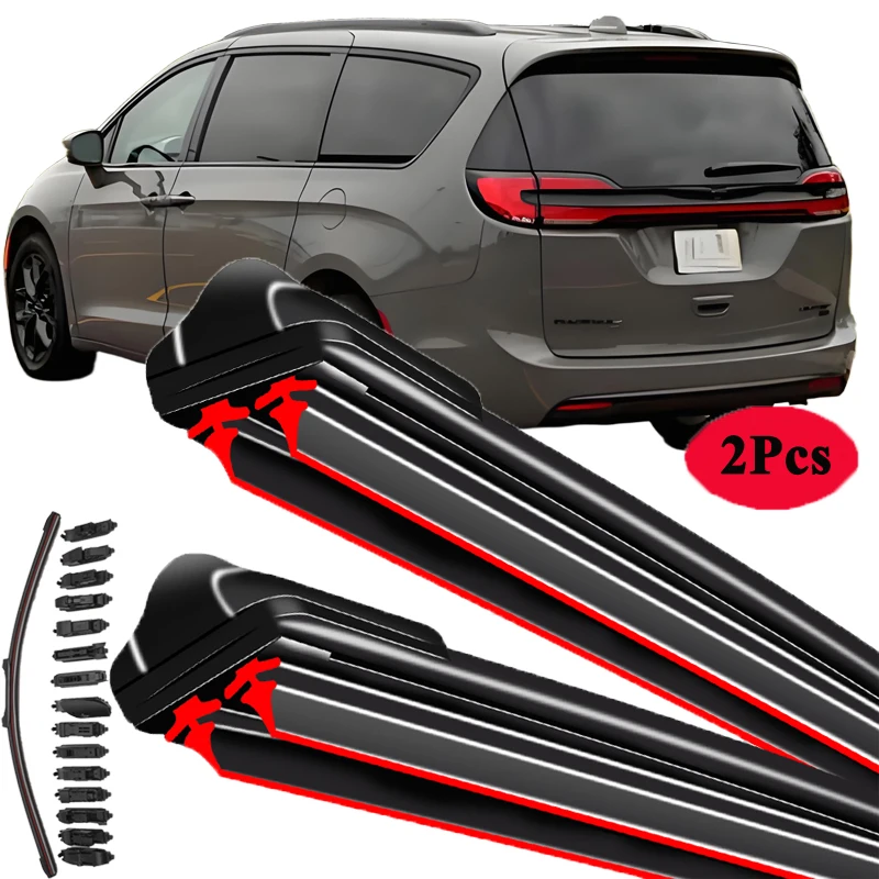 

For Chrysler Pacifica Voyager 2004-2024 Car Windshield Wiper Blade Front Windscreen Brushes Washer Accessories Window Cleaning
