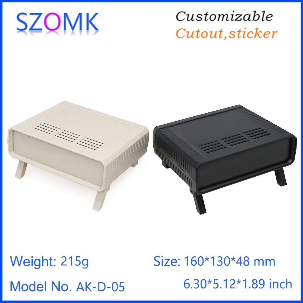 1Piece 160*130*48mm szomk high quality abs plastic enclosure for electronics box desktop plastic box for electronic pcb design