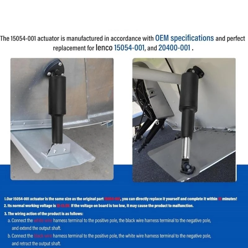 

y1gd Trim Tabs Сборка привода для Lenco Marine 15054-001 20400-001