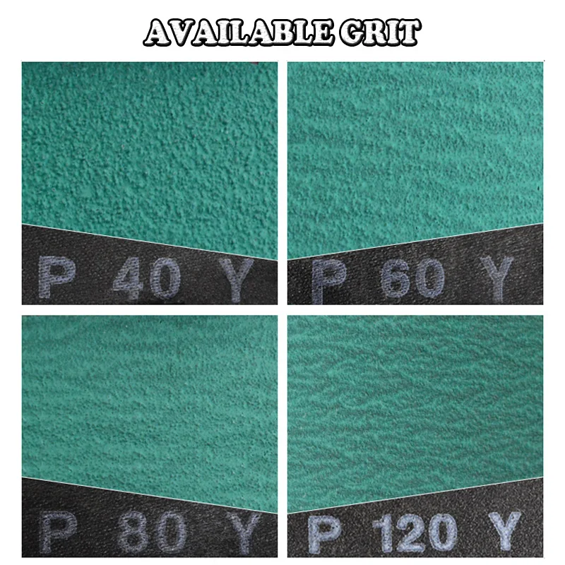 4 Stück 72x2 Zoll 577F Zirkonoxid-Schleifbänder 1829x50mm P40 P60 P80 P120 – Detail 1