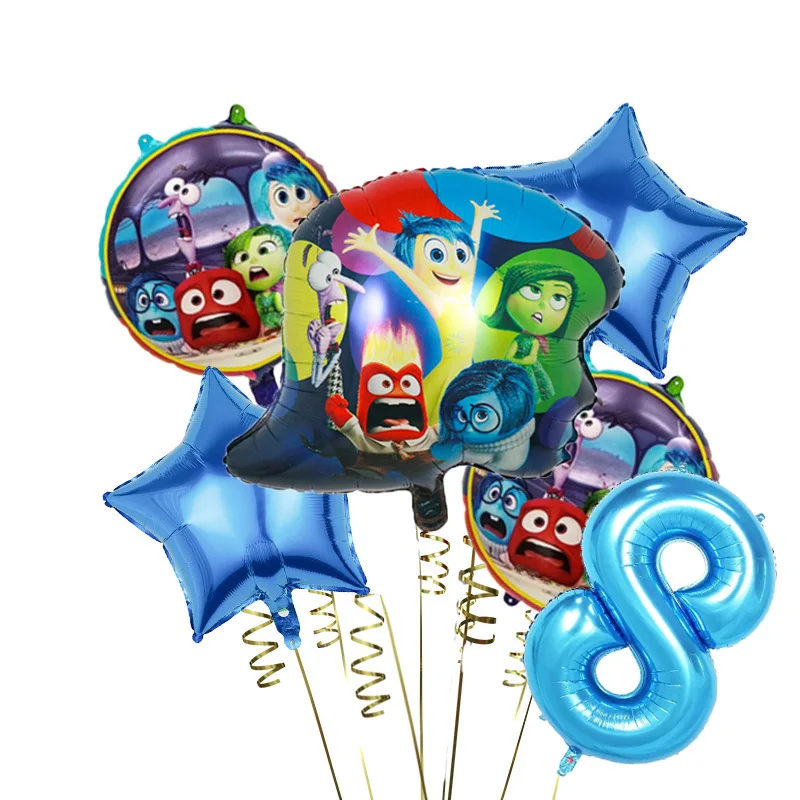 Disney Inside Out 2 compleanno palloncino decorazione per feste forniture palloncini Foil Baby Shower per ragazze ragazzi giocattoli bomboniere Set