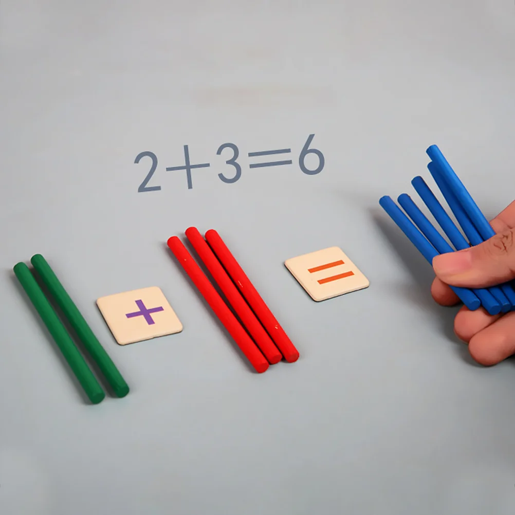 Varillas de conteo de matemáticas y aritmética para niños, juguetes, rompecabezas, educación de madera, juguete para niños pequeños