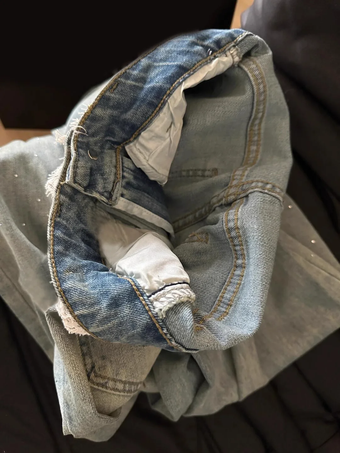 Retro renda emenda strass calças jeans femininas primavera outono cintura alta perna larga jeans coreano versátil solto calças retas